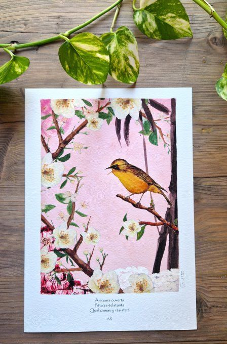 L'oiseau et le prunier